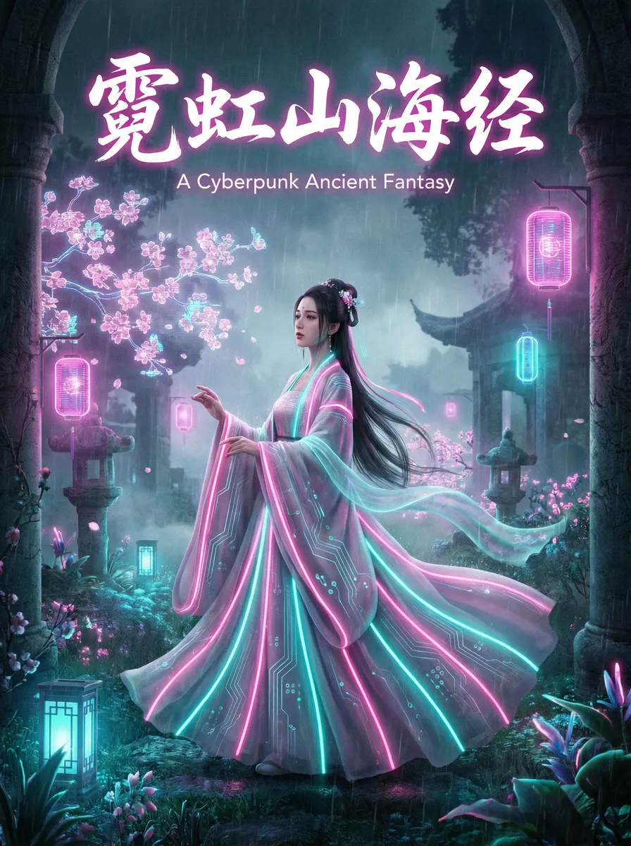 色情网址 古风奇缘短剧 - 霓虹山海经海报